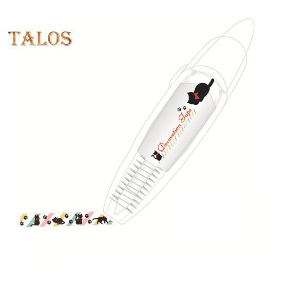 

Бесконечные декоративные ручки с узорами животных, нажимная ручка Ally-Pocket Tape Pen, кружевная декоративная корректирующая ручка-лента для DIY Scrapbook Journal Поздравительная открытка Cat