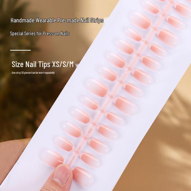 

Трендовые градиентные носимые короткие ногти «кошачий глаз» для Douyin Glue Type