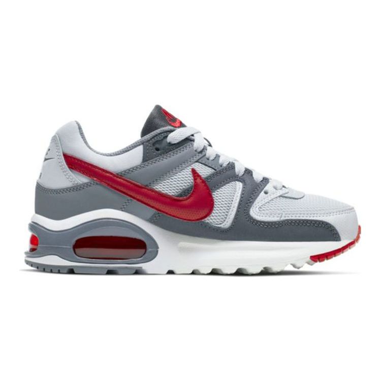 Nike Air Max Command Kůže Látka Flex Retro Nízké Dětské Běžecké Boty Dětské tenisky Bílá Šedá Červená 844346-009