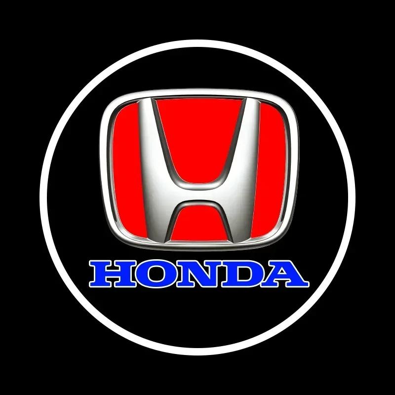 For Honda LED Car Door Welcome Light Ghost Shadow Projector Accord 9Th 10Th Gen CR-Z CR Z Spirior Elysion Odyssey Accessories