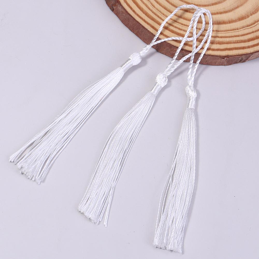 30-100pcs/lot Colorful Polyester Silk Tassel Fringe Cotton Tassels Trim For Sewing Curtains Accessories DIY Bookmark Decoration