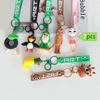 Italian Brainrot Animals Figure Keychains Tung Tung Tung Sahur Tralalero Tralala Ballerina Cappuccino Doll Keyrings Bags Pendant