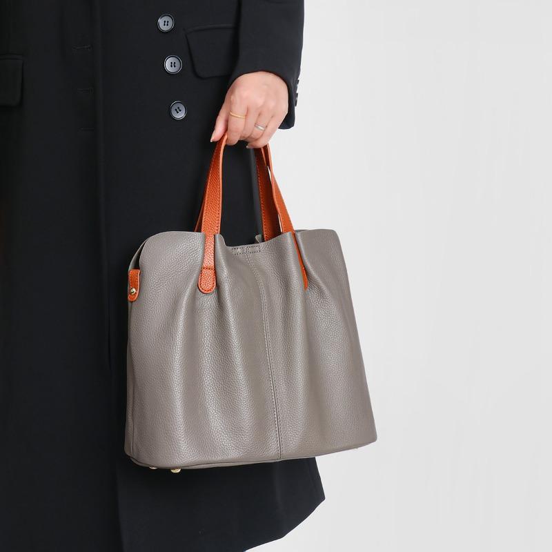 Tote Bag A Large-capacity Crossbody Handbag Made of Genuine Leather for Women with A High-end Feel