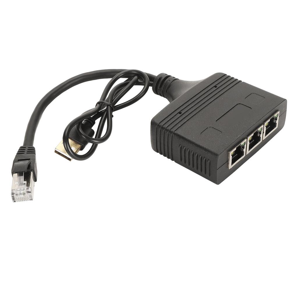 Ethernet Splitter 1 To 3 High Speed 1000Mbps 3 Devices Simultaneous Network 1000Mbps Extension