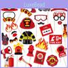Themed Firefighting Birthday Party Decoration Wacky Handheld Props Photo
