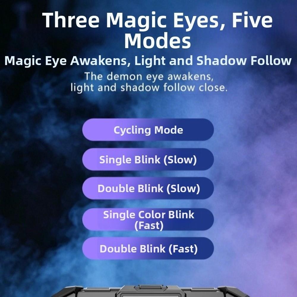 Suction Cup Devil Eyes Car Lights Vibration Lights on Car Warning Light  Car Decoration