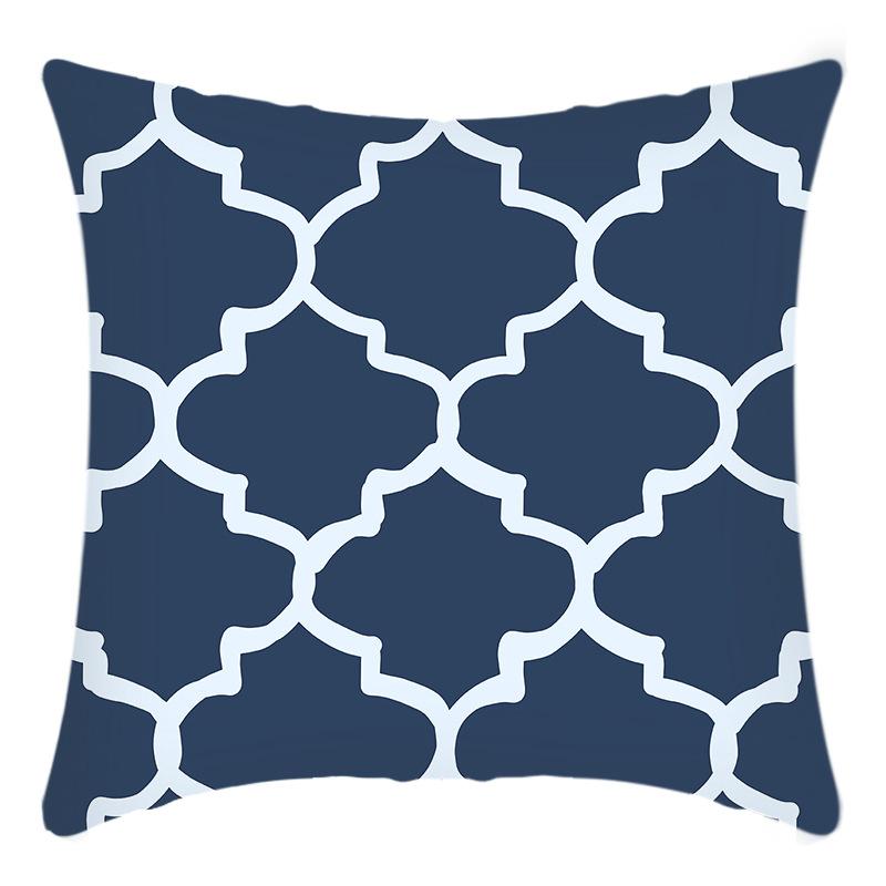 New Pillowcase Art Abstract Print Pillowcase Blue Pillowcase Home Sofa Pillowcase