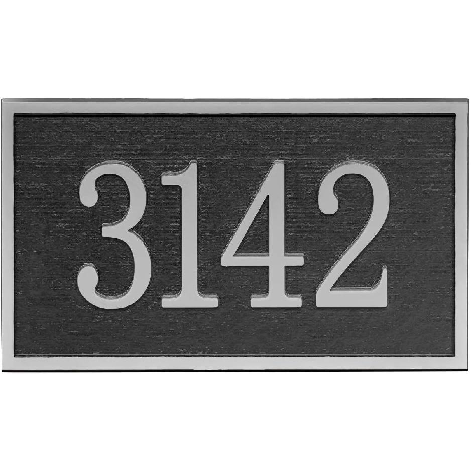 Handcrafted Address Plaque - House Sign Number Wall Plaque (11" X 6.3") Personalized House Sign for House, Apartment, Office, 911 Visibility Signage,