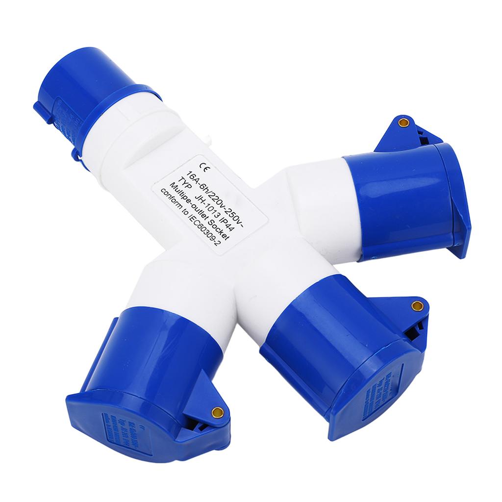 Priză industrială 1 în 3 ieșire 3 nuclee IP44 Conector priză multifuncțională impermeabilă 16A