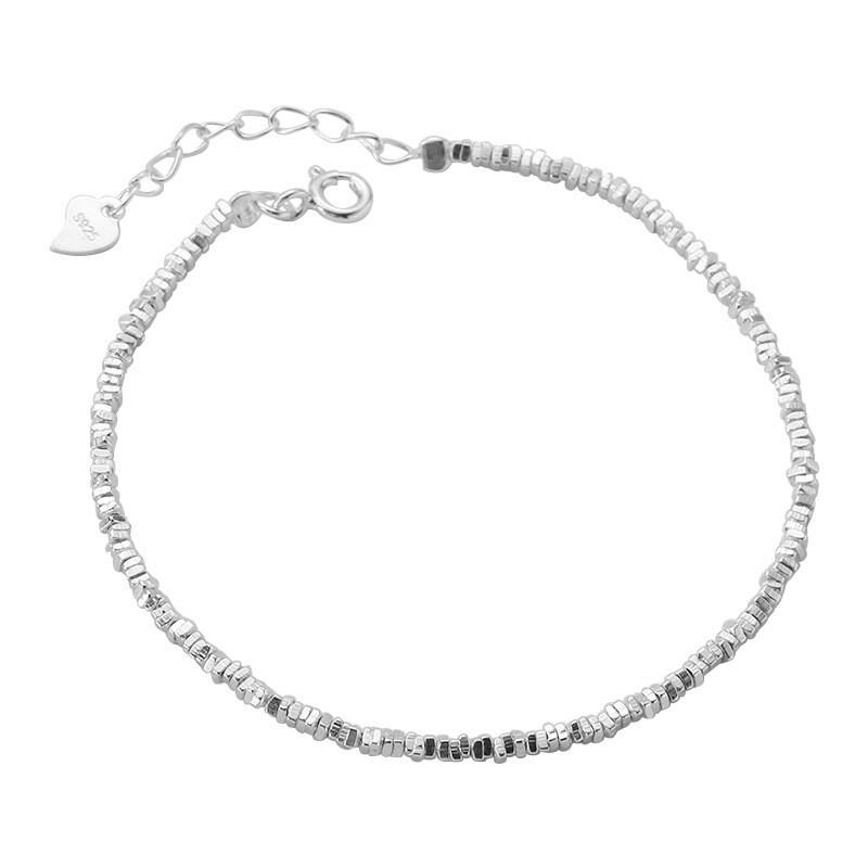 Sterling Geometric Minimalist Bracelet Women Handmade Adjustable Bangle Elegant Daily Wear Jewelry 925 Sterling Silver
