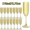 Lightweight Reusable PS Champagne Glasses 170/220ml Shatterproof Cocktail Goblets for Corporate Cocktail Party Event Supplies