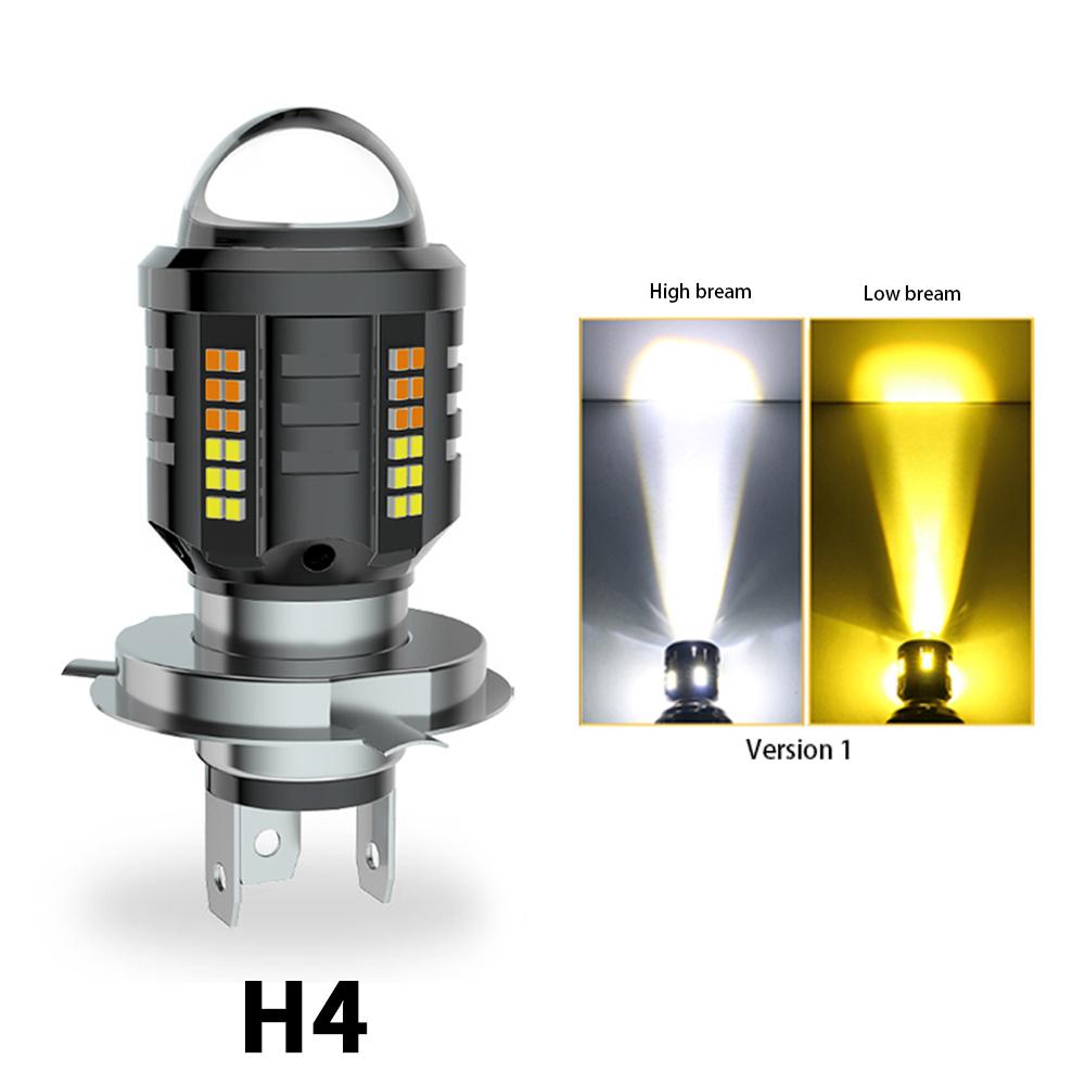 H4 Motorcycle Headlight BA20D H6 P15D H4 Led Bulbs High Power Canbus No Error Hi Lo Beam Motorcycle Accessories White 6000K 12V