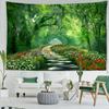 Deer Wildflower Forest Tapestry Wall Hanging Art Bohemian Modern Style Living Room Bedroom Background Cloth Home Decor
