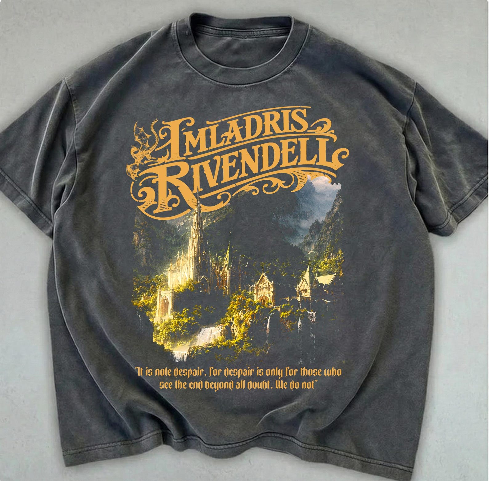 Rivendell Comfort Colors Shirt, The Fellowship Shirt, The Shire Distressed, The Hobbit T-Shirt L
