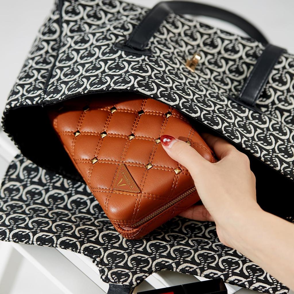 Travel Jewelry Box Diamond Quilted Leather Travel Jewelry Jewelry Organizer for Gift for Women and Girls Vee&In. Organizer, Case,