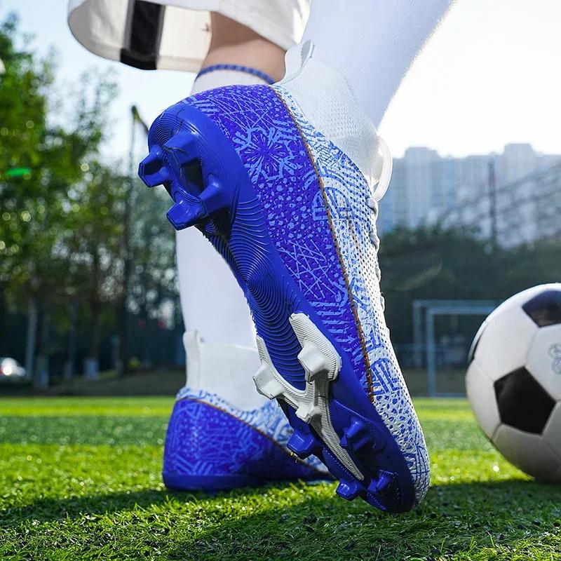 Men Football Boots Society Ultralight Professional TF/FG Training Soccer Shoes Long Spikes Sneakers Top Quality Football Shoes
