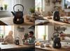 Cast Iron Kettle Bee 1.8L For Tea + Warmer + Fork