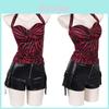 Set Costume Obsession Nikki Con Tessuto Elastanico Per Performance di Halloween