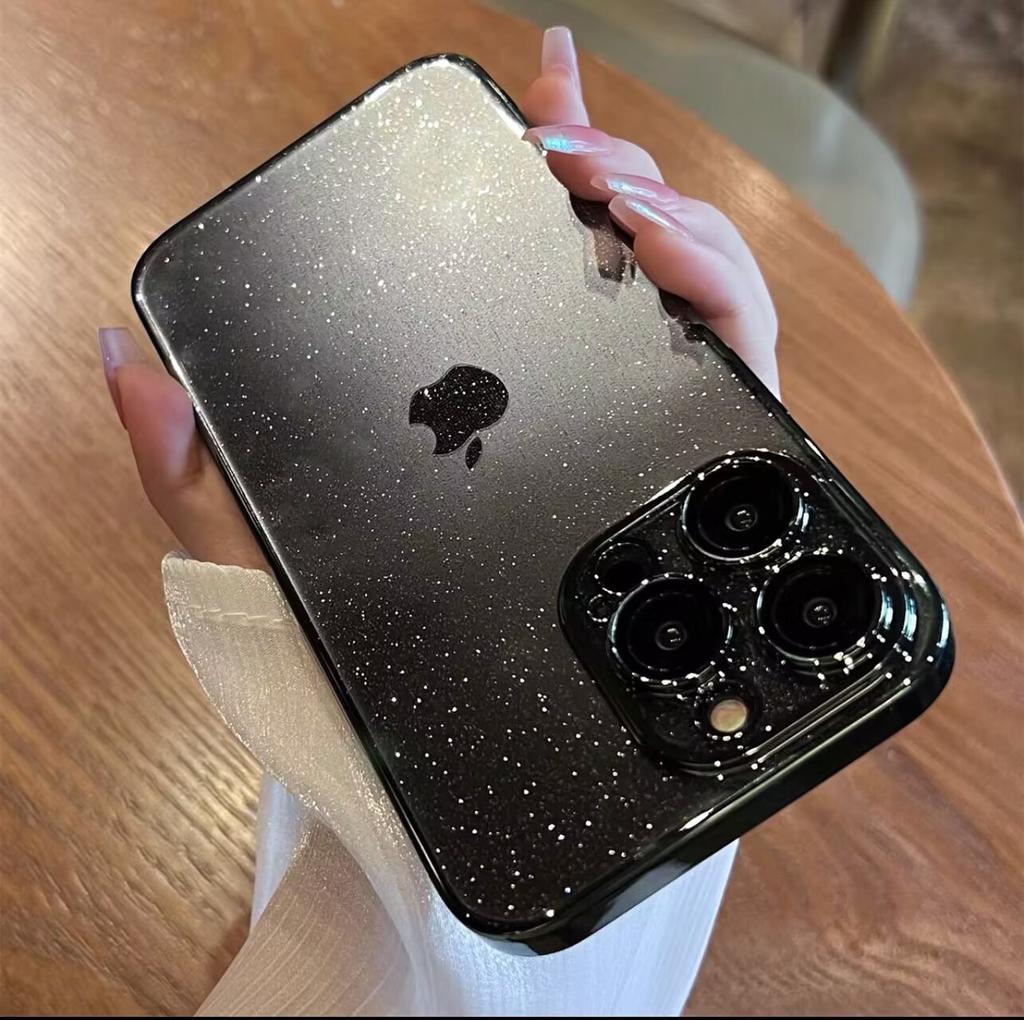 Applicable To IPhone17 Electroplated PC Flash Powder Mobile Phone Case Apple 16ProMax Ultra Thin Full Cover 15 Drop Protection Case