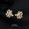Butterfly Group~ Original Design Creative Needle Inlaid Zircon New Earrings Stud Earrings Jewelry