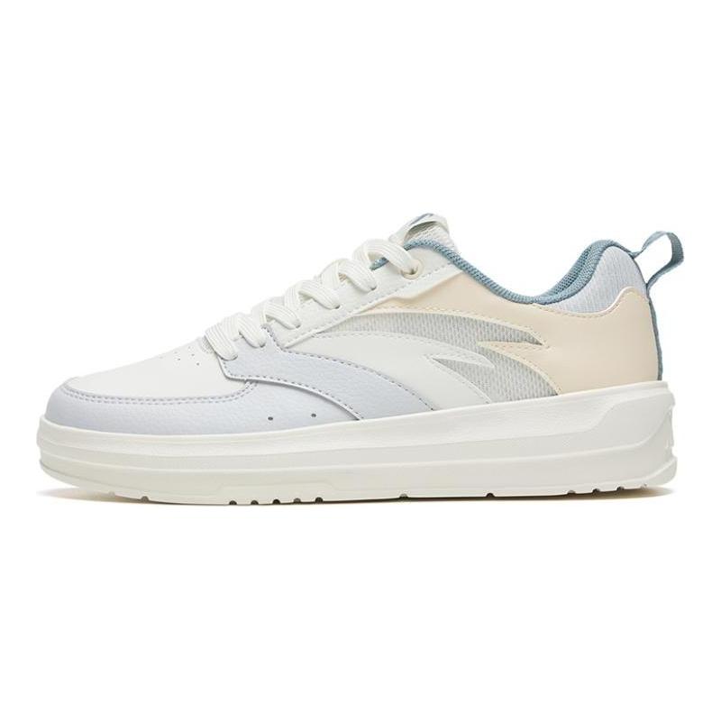 Anta Slip Resistant, Abrasion Resistant, Lightweight Low Top Skateboard Shoes Women's Oat White 922328060-2
