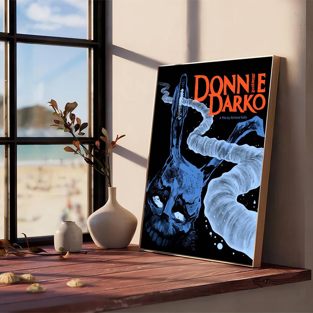 Film Horror Classico Donnie Darko Poster Vintage Adesivo Kraft Retro Adesivo Fai da Te Stanza Bar Caffetteria Decorazione Stanza Kawaii