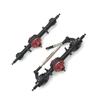 New Front and Rear Axle Assy for MNMODEL 1/12 MN82 LC79 MN78 Remote Control Car Parts Metal Upgrade Black