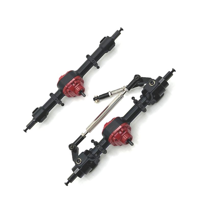 New Front and Rear Axle Assy for MNMODEL 1/12 MN82 LC79 MN78 Remote Control Car Parts Metal Upgrade Black
