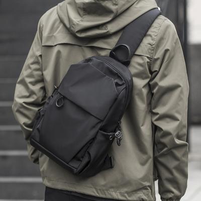 Brusttasche für Herren, einfache Schulter-Crossbody-Tasche, schräger Rucksack, kleine Umhängetasche für Herren