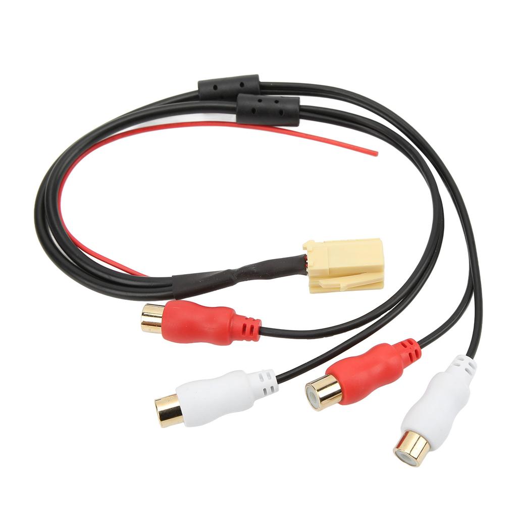 Car Line Out Adapter 4RCA Aux in Adapter Cable Replacement for Blaupunkt VDO CD Player