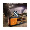 DAB373BT Crank Radio +FM BT Emergency Radio with 5000 MAh Battery Solar with Alarm Clock Blackout E 0619 SZRH A-X