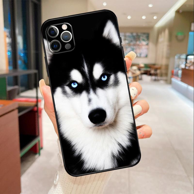 Animal Wolf Dog Husky Phone Case For iPhone 17 16 15 14 13 11 12 Pro Max mini 16 Plus 16e 17 Air Protective Cover