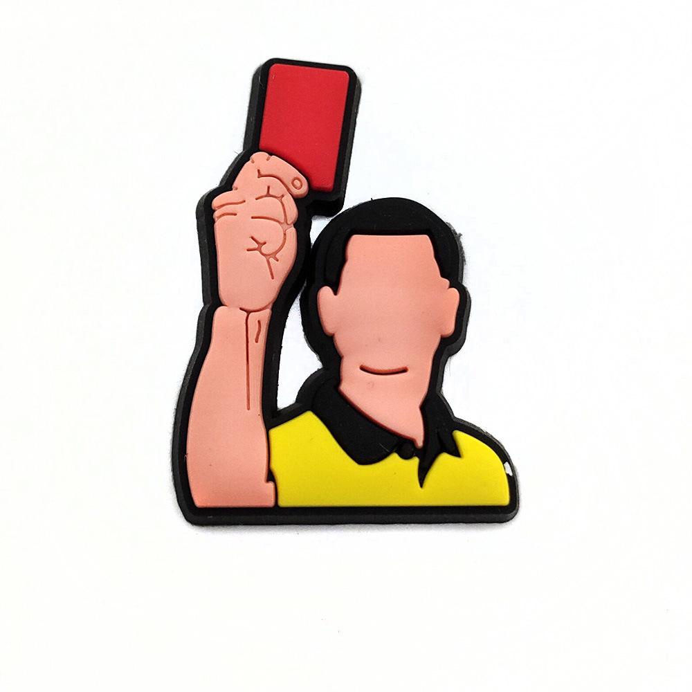 Football Crocs Charms - Soft PVC Shoe Decorations & Accessories