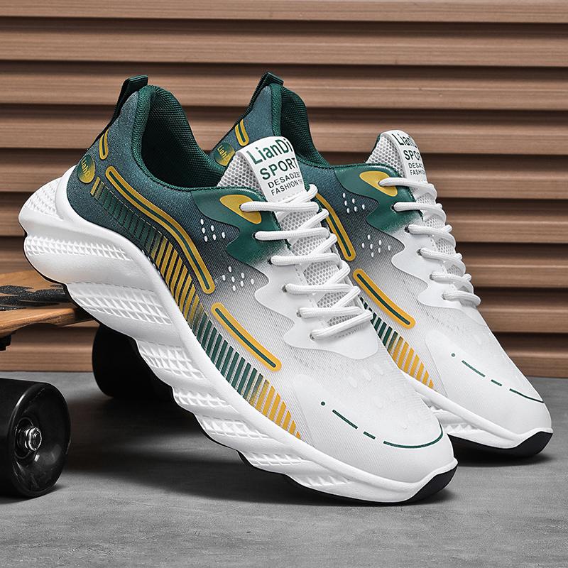 

YRZL Men Running Shoes 2025 Lightweight Breathable Sneakers Non Slip Athletic Shoes Comfortable Sports Shoes for Men Jogging Gym 46