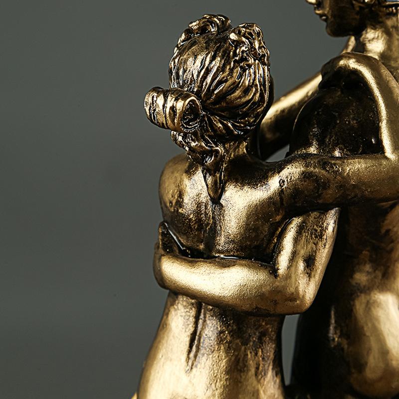 Retro pryskyřičná socha řeckých mytologických postav Domácí dekorace Stolní ozdoby Bůh války Ares a Venuše Socha Řemesla