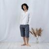 Mens Shorts Bermuda Casual Solid Grey TENCEL Soft Home Loungewear