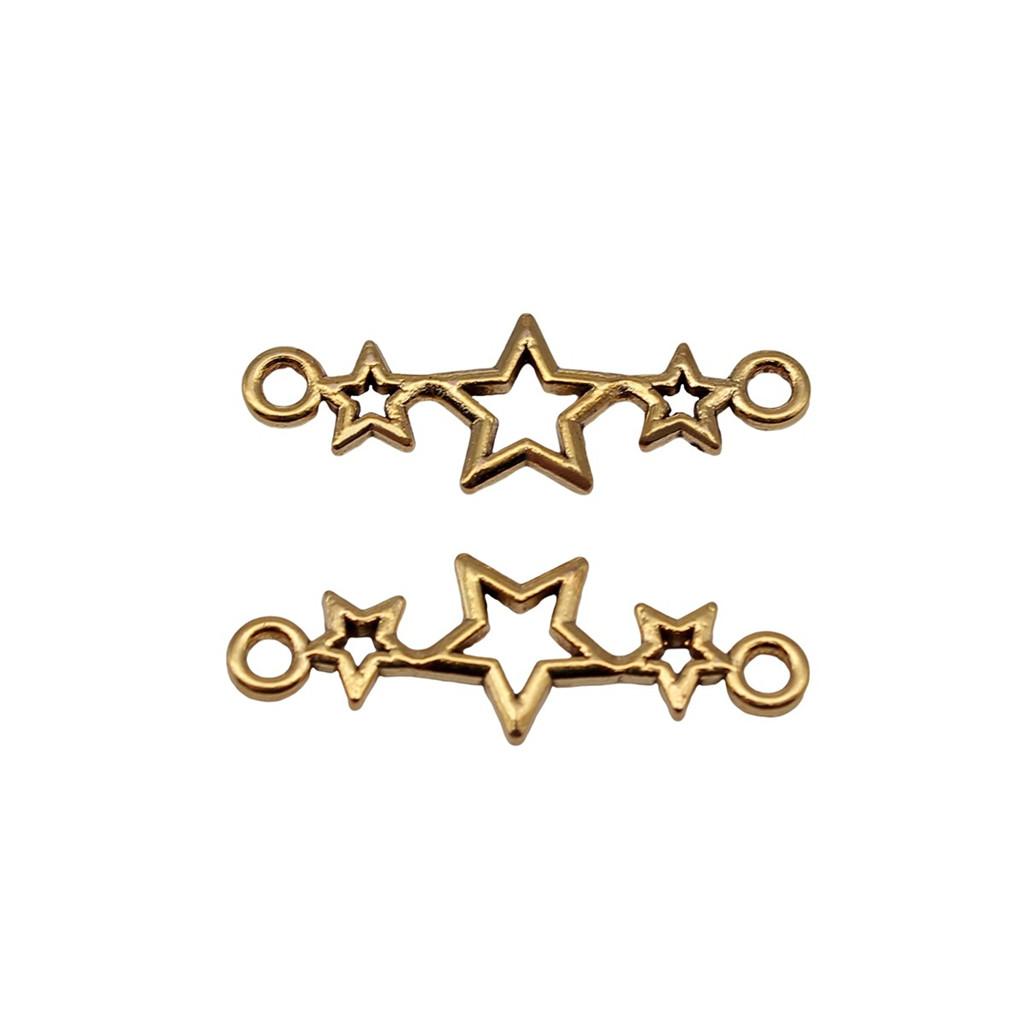 Double Star Connectors Moon For Celestial Themed Bulk Jewelry Findings