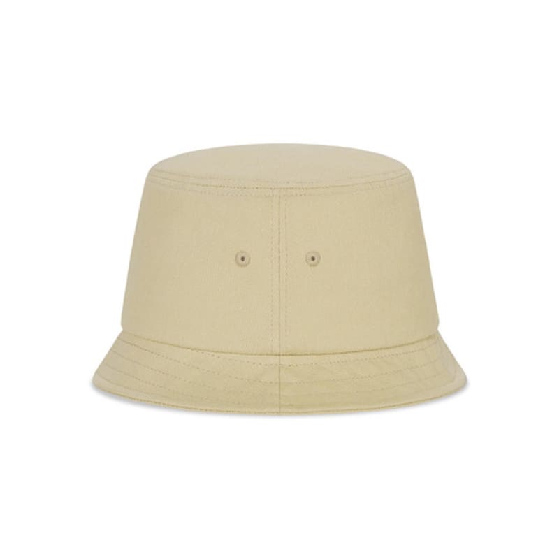 VARZAR VA Curved Logo Short Visor Bucket Hat Beige