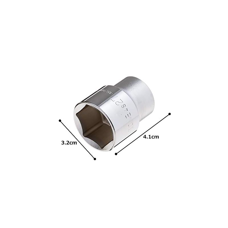 TONE Socket (Hexagonal) 4S-27, Drive Size 12.7mm (1/2"), Wrench Size 27mm