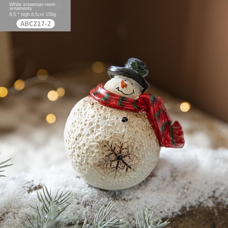 

Christmas Painted Resin Santa Claus Gnome Ornaments Christmas Decorations Accessories Desktop Scene Layout Props