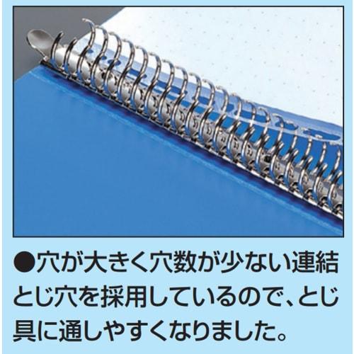 KOKUYO File Clear File Wave Cut Replacement Paper A4 Horizontal 2/20 Holes 10 Sheets Blue La-T885B