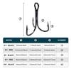 130pcs High Carbon Steel Round Bend Hooks for Lures Baits Fishing Tackle Accessories Treble Hooks Set Fishing Hook Set