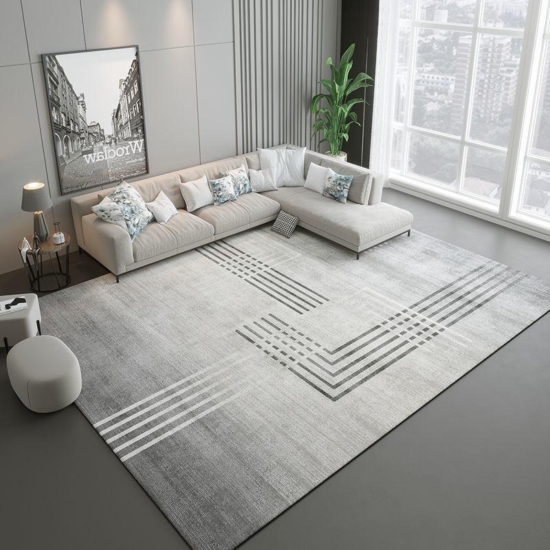 Nordischer grauer Teppich Wohnzimmerdekoration Schlafzimmer Große Fläche Lounge-Teppich Zuhause Kaffeetische Bodenmatten 200x300 Raumdekoration Modern