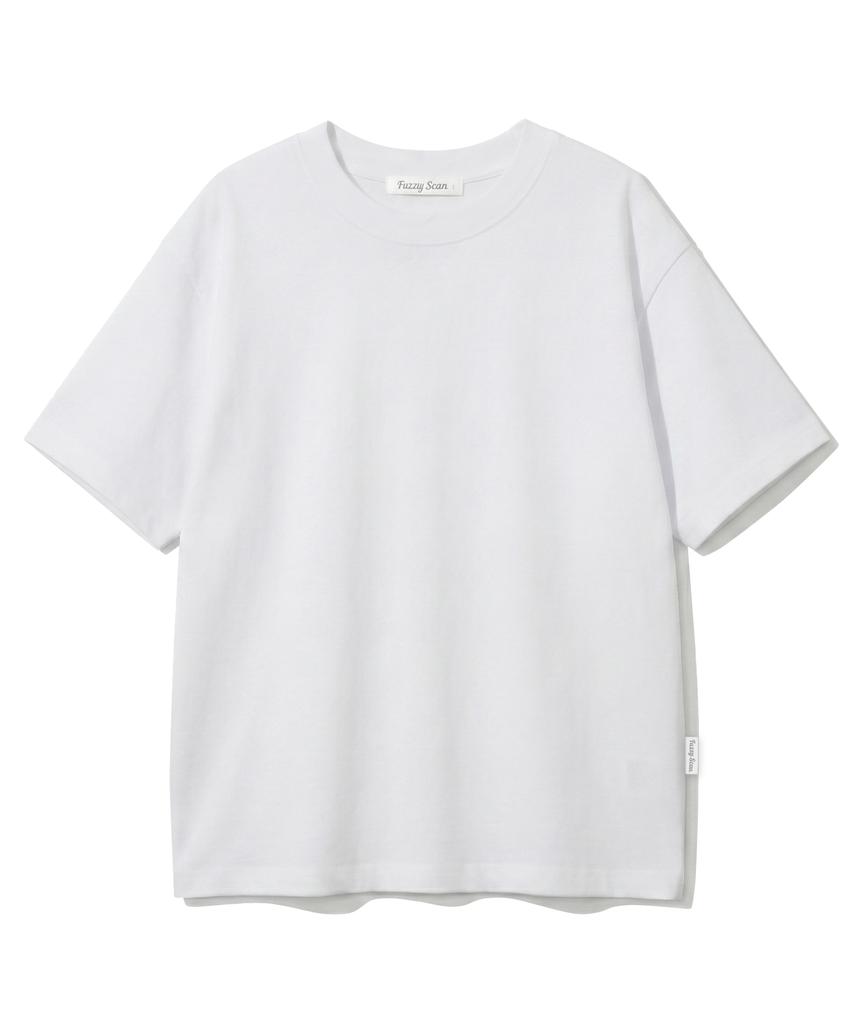 FUZZY SCAN Basic Oversized Short Sleeve Tee