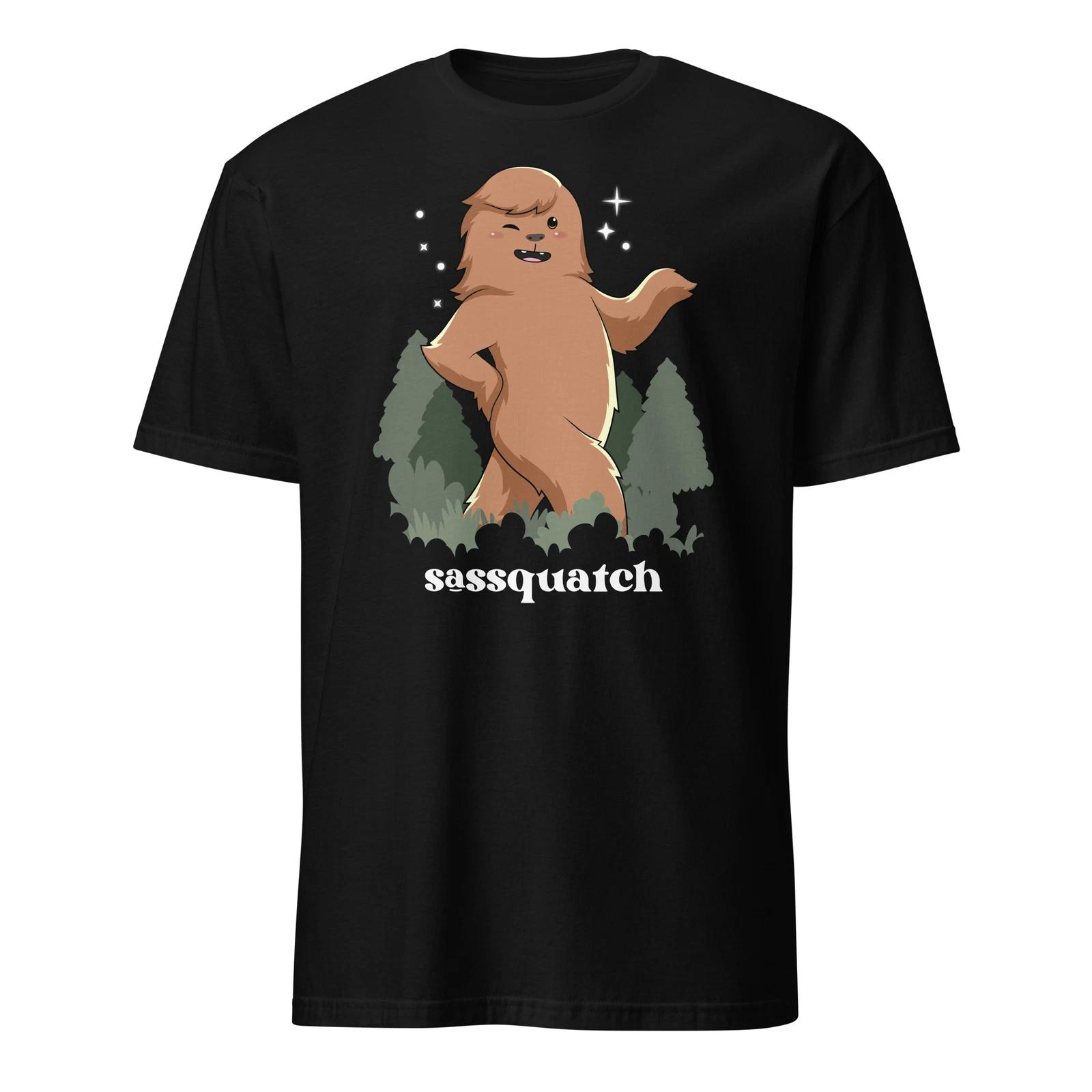

Sasquatch Shirt Sassy Bigfoot Sassquatch Funnt Cryptid T-Shirt Size S-3XL Gift 2XL