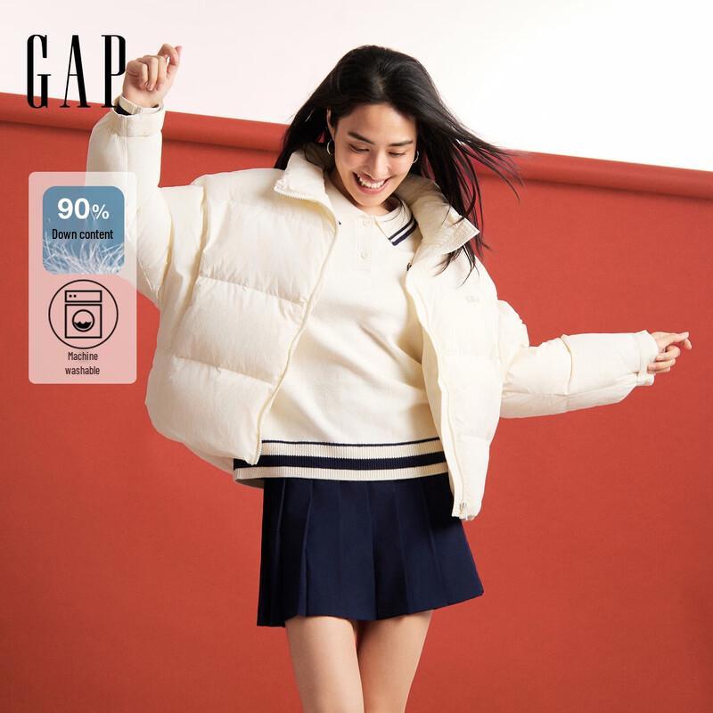 

Женский пуховик Gap с принтованным логотипом и воротником-стойкой L
