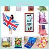 Microfiber Beach Towel With Active Print Fast Drying For Adults