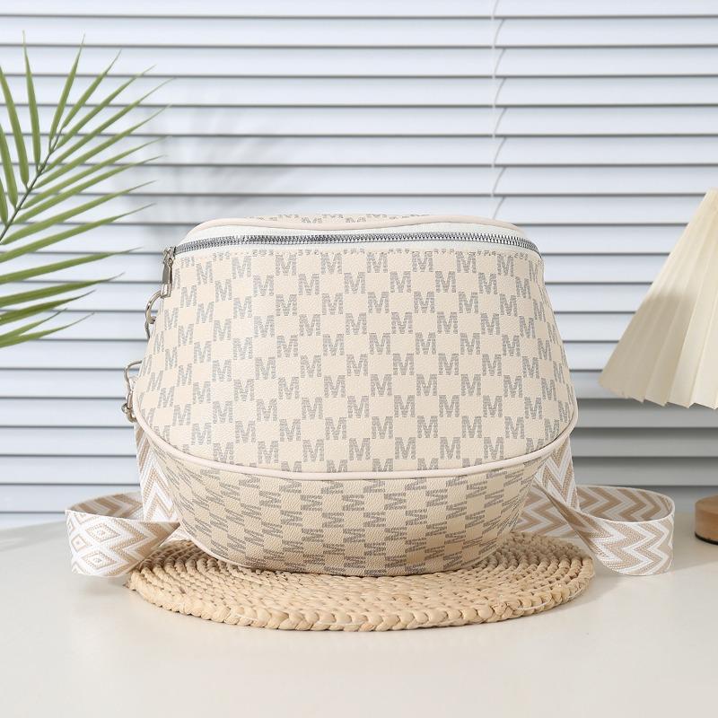 Bag women's new retro printed women's fanny pack fashionable versatile shoulder bag trendy messenger bag breast bag women