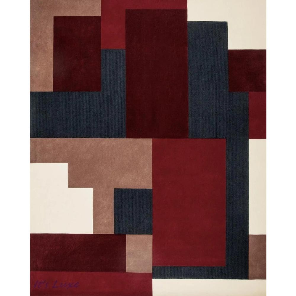 Tapetes Modernos para Sala Padrão Geométrico Abstrato Tapete de Luxo para Quarto Tapete de Piso Tapete de Porta para Banheiro Sala de Estar Tapete Antiderrapante 80x120cm-32x47in