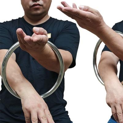 Anneau en acier inoxydable Wing Chun Yewen pour entraînement de force des mains, cerceau d'exercice en rotin, diamètre 220 mm